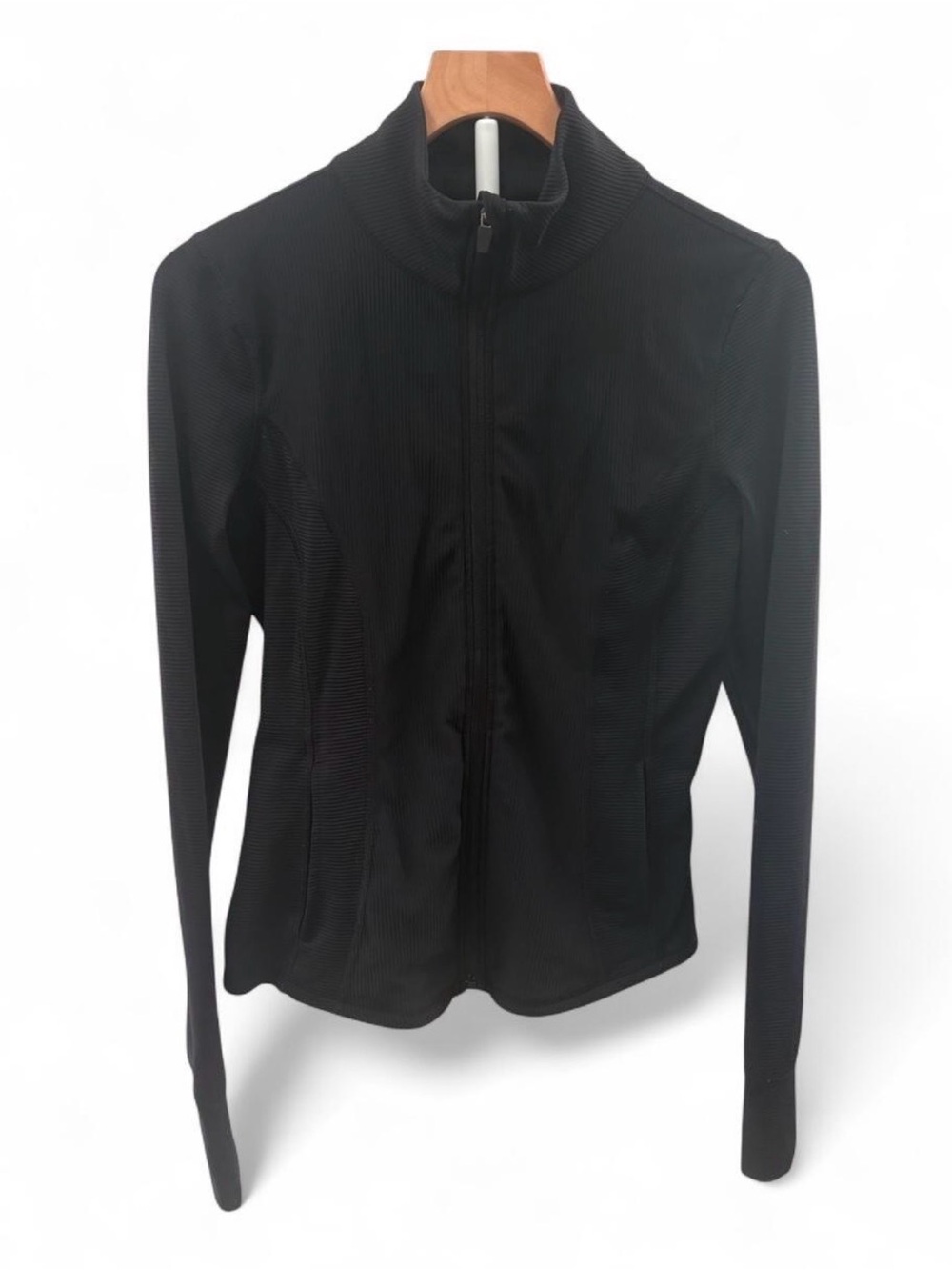 90 Degree By Reflex Black Full-Zip Women's Jacket Medium Ribbed Define Jacket